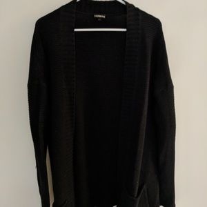 Express Black Casual Cardigan, Chunky Knit